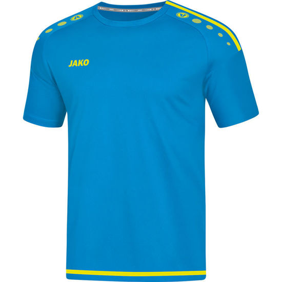 Afbeeldingen van JAKO T-shirt Striker 2.0 jako blauw/fluogeel (4219/89) - SALE